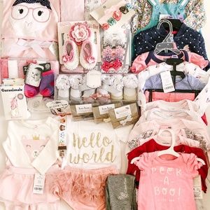 new baby girl clothing and accessories 0-3 month